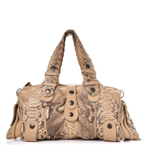 chloe silverado python bag|Chloe Silverado Python Shoulder Bag .